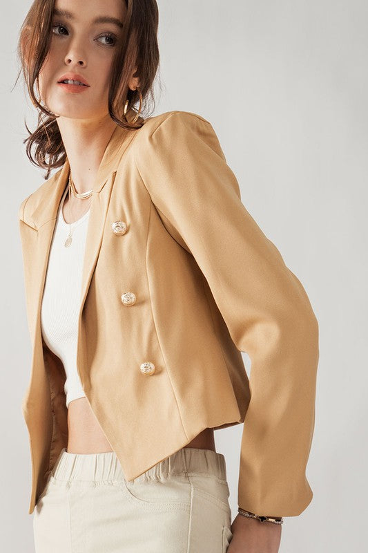 Camel Hardware Blazer