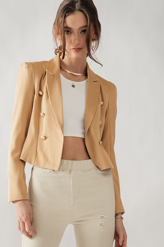 Camel Hardware Blazer