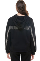 Fringe Sleeve Sweatshirt