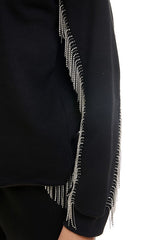 Fringe Sleeve Sweatshirt