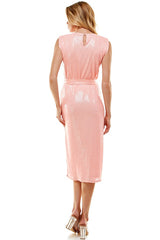 Sequin Shoulder Pad Dress