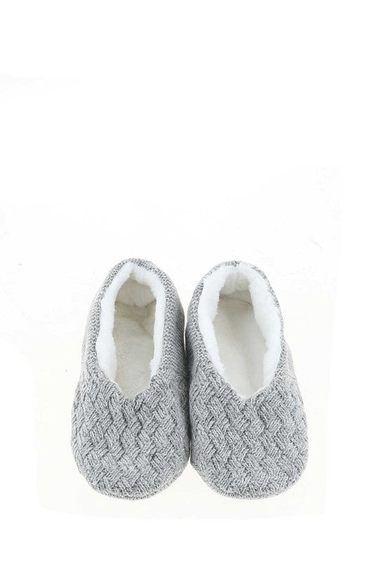 Faux Fur Sweater Slippers