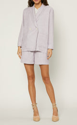 Shawl Collar Jacket (Lavender or Almond)