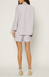 Shawl Collar Jacket (Lavender or Almond)