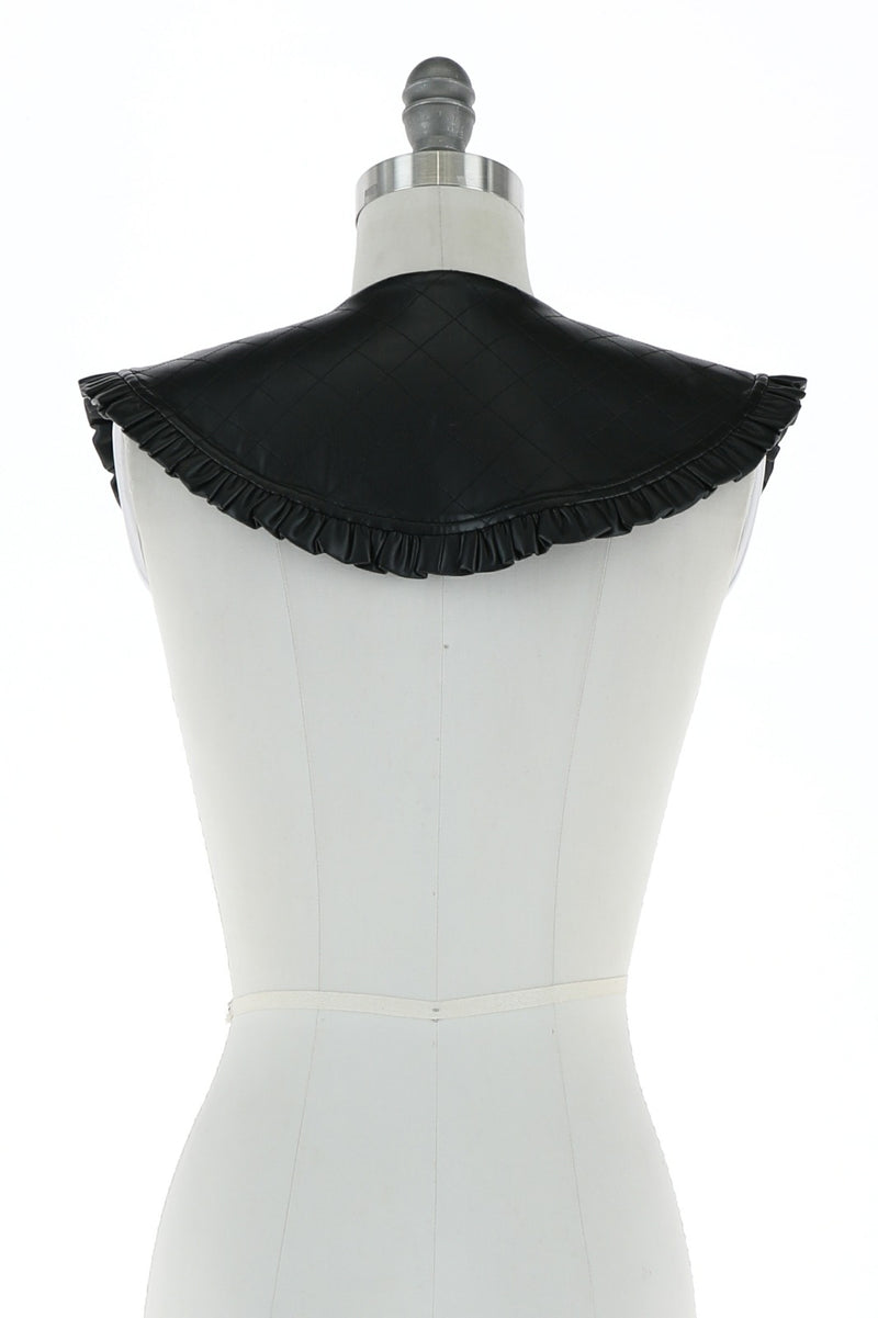 Faux Leather Collar (Black and Brown)