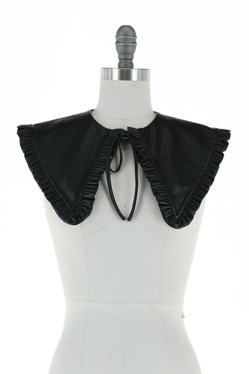 Faux Leather Collar (Black and Brown)