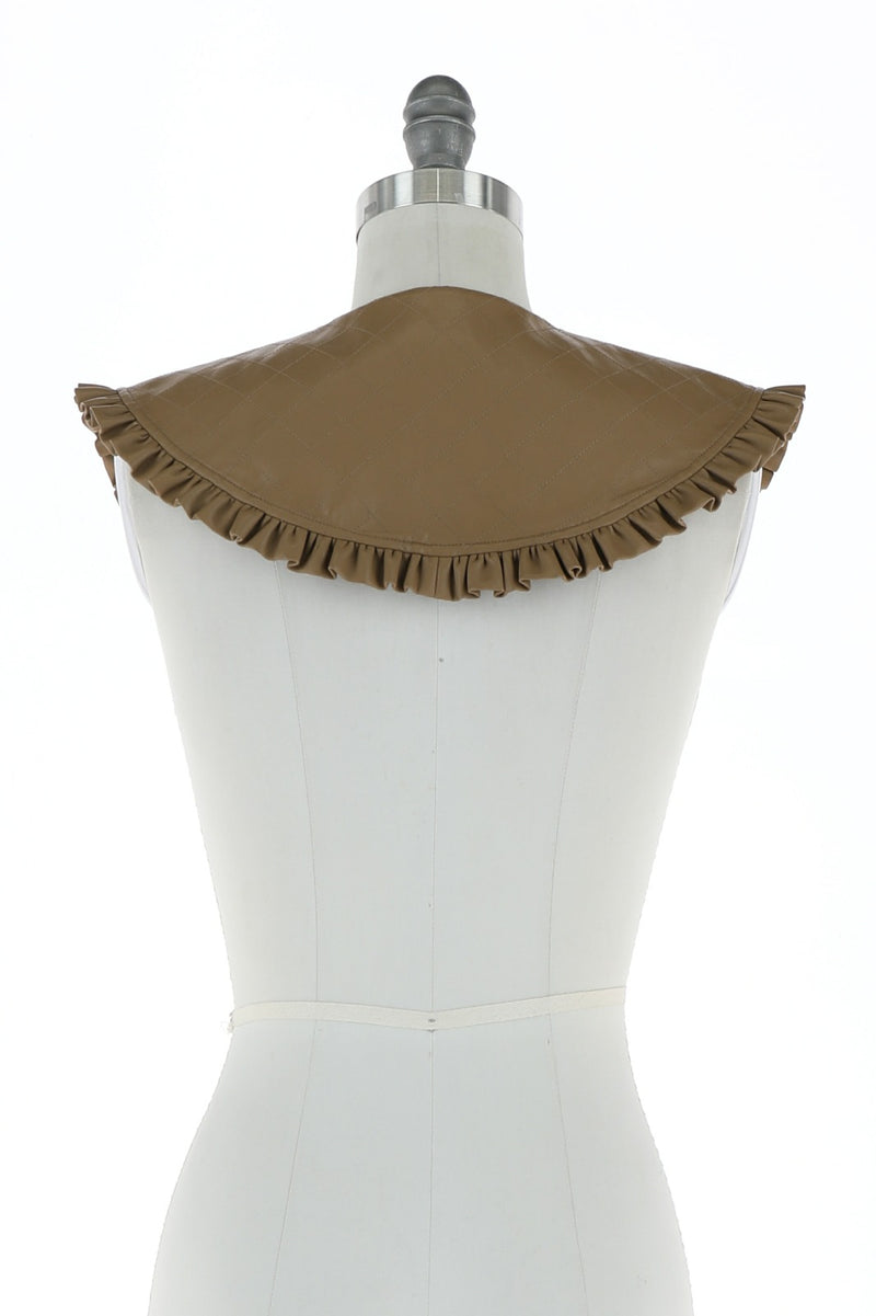 Faux Leather Collar (Black and Brown)