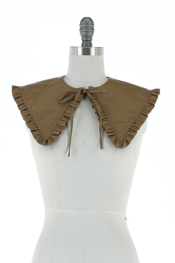 Faux Leather Collar (Black and Brown)