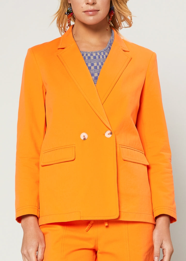 Cotton Double Breast Jacket
