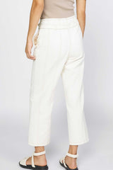 Straight Leg Paneled Pants