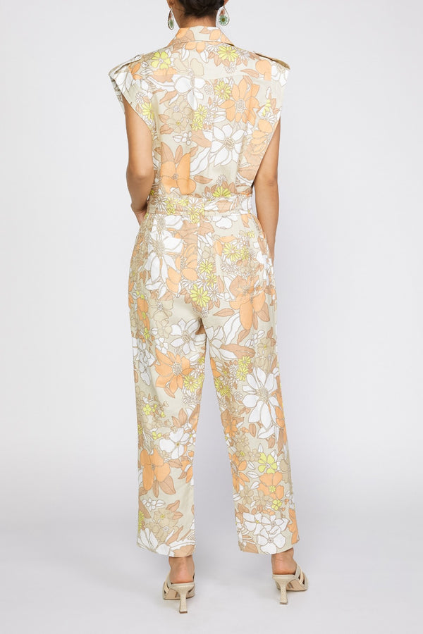 Floral Utility Jumpsuit
