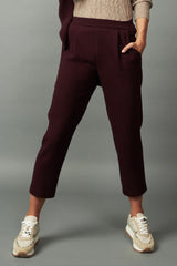 Houndstooth Pattern Back Elastic Pant