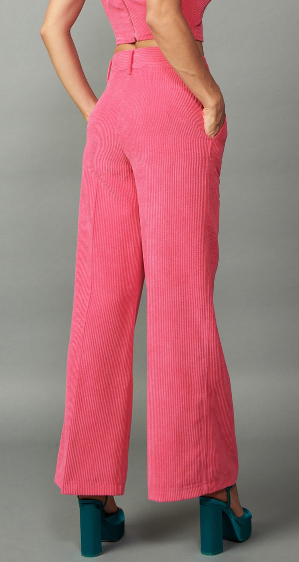 Corduroy High Waisted Wide Pants