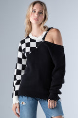 Knit Patchwork Sweater