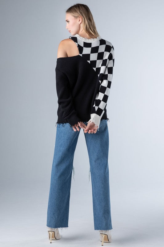 Knit Patchwork Sweater