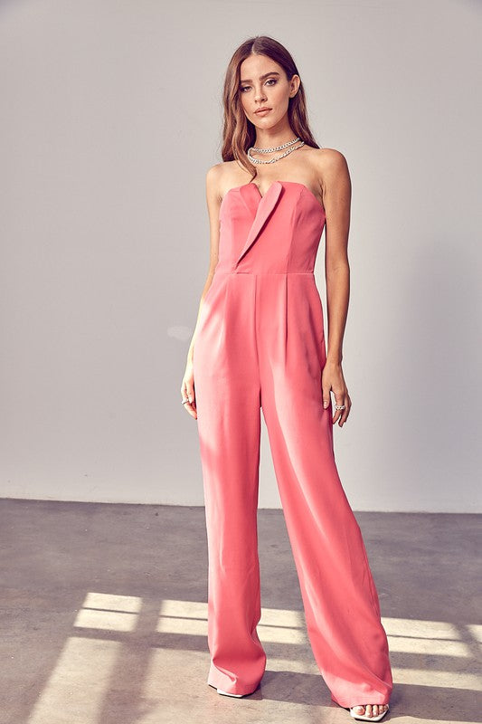 Open Shoulder Jumpsuit