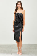 Side Twist Slit Dress