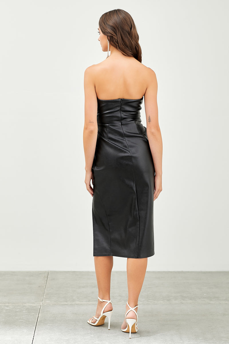 Side Twist Slit Dress