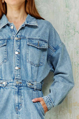 Denim Utility Jumpsuit
