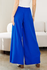 Flowy Wide Leg Trousers (Blue or Violet)