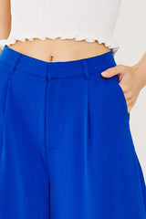 Flowy Wide Leg Trousers (Blue or Violet)