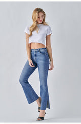 High Rise Flare With Side Slit