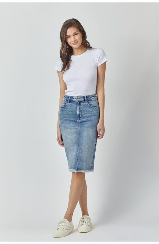 Peyton Basic Midi Skirt