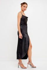 Side Ruched Midi Skirt