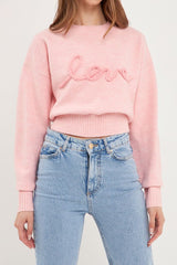 Love Chenille Plush Sweater
