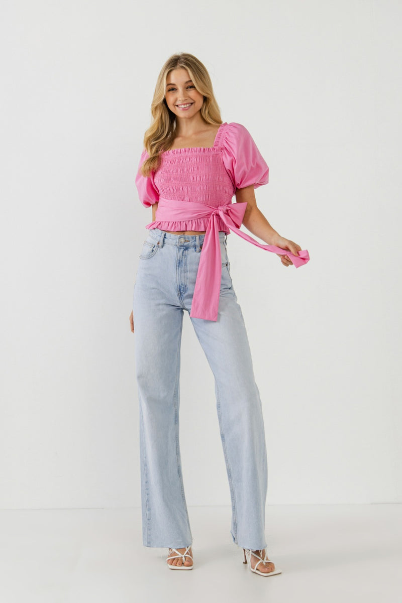 Waist Bow Top