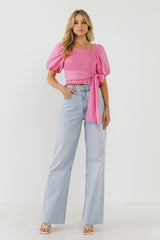 Waist Bow Top