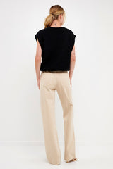 Throw On Solid Sweater Vest