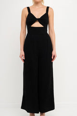Plisse Twist Jumpsuit (Orange or Black)