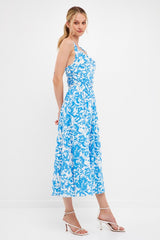 Cross Back Floral Maxi