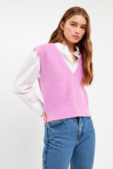 Orchid Knit Sweater Vest
