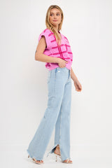 Striped Oversize Sweater Vest