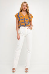 Striped Oversize Sweater Vest