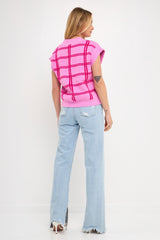 Striped Oversize Sweater Vest