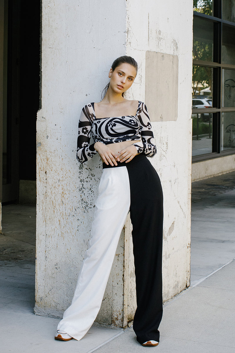 Black And White Pants