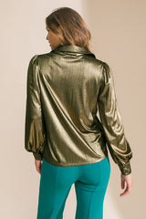 Foil Shimmer Top