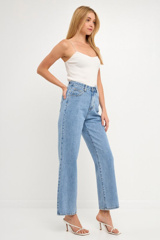 Denim Cut-Out Jean