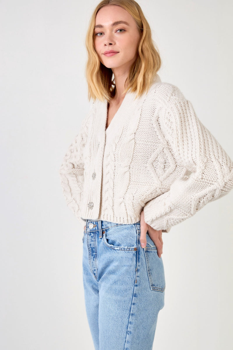 Jewel Button Cardigan