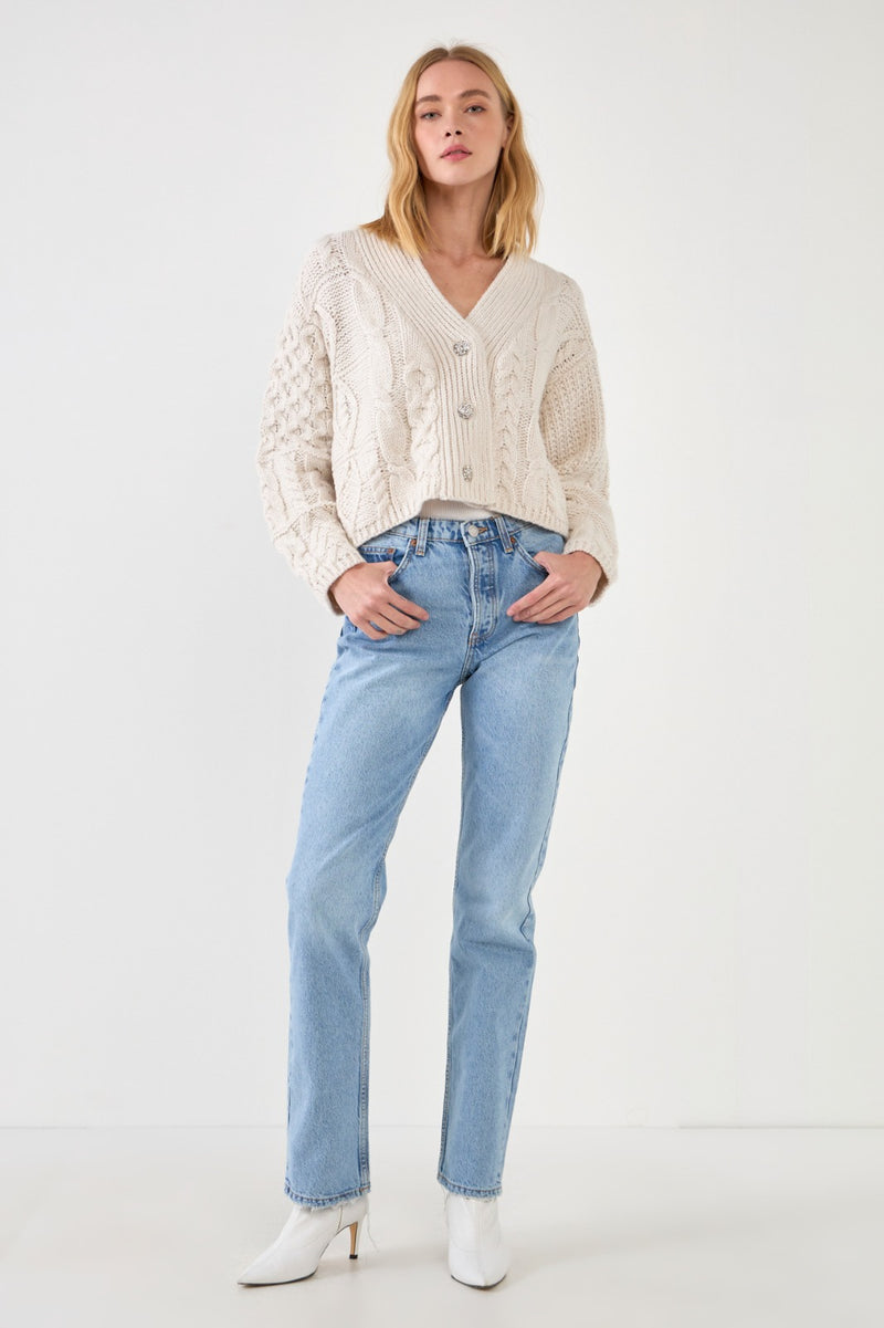 Jewel Button Cardigan