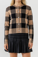 Gingham Cardigan