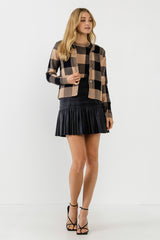 Gingham Cardigan