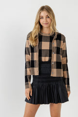 Gingham Cardigan