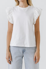 Mixed Media T-Shirt (Black, Blue, White)