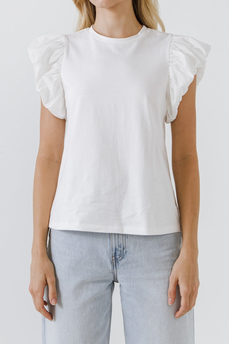 Mixed Media T-Shirt (Black, Blue, White)