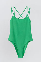 2 Straps Knit Bodysuit (Black or Green)