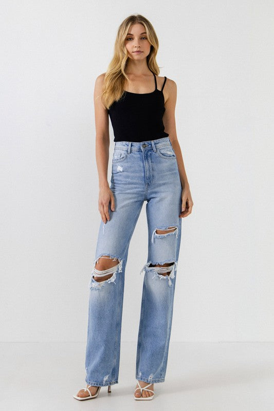 2 Straps Knit Bodysuit (Black or Green)